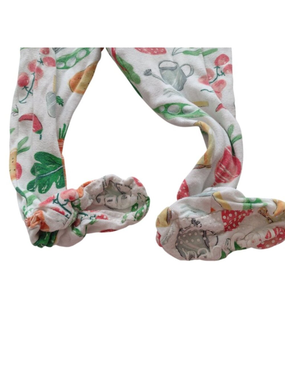 Baby Gap Organic Cotton Pajamas 18-24 M Floral Veggie Printed One Piece - Picture 6 of 10